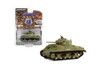 1944 M4 Sherman Tank, Green - Greenlight 61030B/48 - 1/64 Scale Diecast Model Toy Car