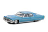 1972 Cadillac Coupe deVille Lowrider, Light Blue - Greenlight 63030E/48 - 1/64 Scale Diecast Car