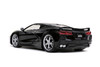 2020 Chevy Corvette Stingray, Glossy Black - Jada Toys 32284/4 - 1/24 scale Diecast Model Car