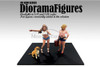 Figure 18 Series 1 #705 Set of 2, White /Blue - Showcasts AD-18705 - 1/18 Scale Diorama Figurine