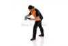 Detail Masters Figure 4 - Buff & Wax, Black /Orange - Showcasts AD-24604 - 1/24 Scale Diorama Figurine