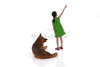 Figure 18 Series 1 #703 Set of 2, Green - Showcasts AD-18703 - 1/18 Scale Diorama Figurine