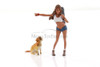 Figure 18 Series 1 #705 Set of 2, White /Blue - Showcasts AD-24705 - 1/24 Scale Diorama Figurine