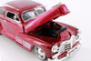 1948 Chevy Aerosedan Fleetline Hardtop, Metallic Red - Showcasts 77266RD - Set of 4 1/24 Scale Cars