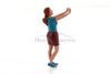 Figure 18 Series 1 #702, Blue /Brown - Showcasts AD-24702 - 1/24 Scale Diorama Figurine
