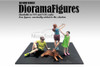 Figure 18 Series 1 #702, Blue /Brown - Showcasts AD-24702 - 1/24 Scale Diorama Figurine