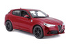 Alfa Romeo Stelvio SUV, Red - Bburago 21086R - 1/24 Scale Diecast Model Toy Car