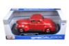 1939 Ford Deluxe Hardtop, Tudor Red - Maisto 31180R - 1/18 Scale Diecast Model Toy Car