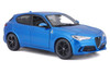 Alfa Romeo Stelvio SUV, Blue - Bburago 21086BU - 1/24 Scale Diecast Model Toy Car
