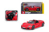 Porsche 918 Spyder Convertible, Red - Bburago 21076R - 1/24 Scale Diecast Model Toy Car