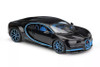 2016 Bugatti Chiron Hardtop, Black - Bburago 11040BK - 1/18 Scale Diecast Model Toy Car