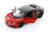 Bugatti Chiron, Red w/Black Rear - Showcasts 37524/14 - 1/24 Scale Diecast Model Toy Car (1 Car, No Box)