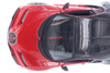 Bugatti Chiron, Red w/Black Rear - Showcasts 37524/14 - 1/24 Scale Diecast Model Toy Car (1 Car, No Box)