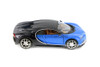 Bugatti Chiron, Blue w/Black Rear - Showcasts 37524/14 - 1/24 Scale Diecast Model Toy Car (1 Car, No Box)