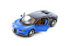Bugatti Chiron, Blue w/Black Rear - Showcasts 37524/14 - 1/24 Scale Diecast Model Toy Car (1 Car, No Box)