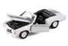 1971 Chevy Chevelle SS454 Convertible, Silver - Welly 22089 - 1/24 scale Diecast Model Toy Car (No Box)