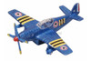 Vintage Aircraft, Blue - Showcasts 6080D - 4.75 Inch Scale Diecast Model Toy Airplane