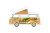 1973 Volkswagen Type 2 Westfalia Campmobile, Orange - Greenlight 36050C - 1/64 scale Diecast Car