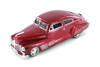 1948 Chevy Aerosedan Fleetline Hardtop, Metallic Red - Showcasts 77266RD - 1/24 Scale Diecast Car (1 Car, No Box)
