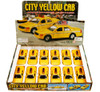 Box of 12 Chicago Modern Taxi Cab, Yellow - Showcasts 9989CG - 5" Scale Diecast Model Toy Cars