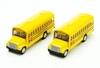 Box of 12 Chicago School Bus, Yellow - Kinsmart 5107GC - 5" Scale Diecast Model Toy Cars