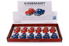 Box of 12 1955 Chevy Stepside Pickup Truck - Police/Firefighter, Kinsmart 3002DPR - 1/54 Scale Cars