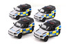 Box of 12 Land Rover Defender 90 Police Edition, White - Kinsmart 5428DP - 1/36 Scale Diecast Cars