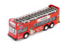 Box of 12 NYC 7-Eleven Red Sightseeing Double Decker Bus Open Top - 2168D11 - 6" Scale Diecast Cars