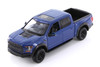 Box of 4 2017 Ford F-150 Raptor Pickup, Blue - Showcasts 71344BUD - 1/27 Scale Diecast Model Cars