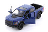 Box of 4 2017 Ford F-150 Raptor Pickup, Blue - Showcasts 71344BUD - 1/27 Scale Diecast Model Cars
