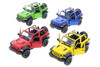 Box of 12 2018 Jeep Wrangler Rubicon Open Top, Asstd - Kinsmart 5412DA - 1/34 Scale Diecast Cars