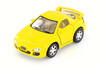 Mazda RX-7, Yellow - Kinsmart 4018D - 4" Scale Diecast Model Toy Car