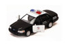 Ford Crown Victoria Police Interceptor, Black - Kinsmart 5327D - 1/42 Scale Diecast Model Replica