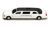 Box of 6 Las Vegas 1999 Lincoln Stretch Limousine, White - 7001WLV - 1/38 Scale Diecast Model Cars