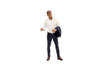 Gentlemen's Club Figure 1, White/Dark Blue - Showcasts AD-24801 - 1/24 Scale Resin Diorama Figurine