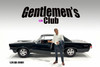 Gentlemen's Club Figure 1, White/Dark Blue - Showcasts AD-24801 - 1/24 Scale Resin Diorama Figurine