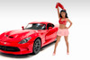 Figure 18 Series 2 Figure 2, Pink/Red - Showcasts AD-18902 - 1/18 Scale Resin Diorama Figurine