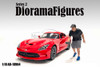Figure 18 Series 2 Figure 4, Gray/Black - Showcasts AD-18904 - 1/18 Scale Resin Diorama Figurine