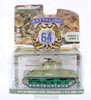 CHASE CAR Green Machine - 1944 M4 Sherman Tank, Green - Greenlight 61030B/48 - 1/64 Scale Diecast Model Toy Car