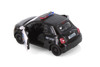 Box of 12 Fiat 500e Police Edition, Black/White, Kinsmart 5440DP, 1/28 Scale Diecast Model Toy Cars