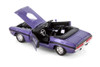 Box of 4 1970 Dodge Challenger R/T Convertible, Purple, Showcasts 37264 - 1/24 Scale Model Toy Cars