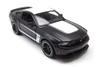 2012 Ford Mustang Boss 302 Hardtop, Black - Showcasts 38269BK - 1/24 Scale Diecast Model Toy Car