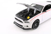 2014 Ford Mustang Street Racer Hard Top, White w/Black Hood - Showcasts 37506 - 1/24 Scale Car (1 Car, No Box)