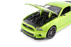 2014 Ford Mustang Street Racer Hard Top, Green w/Black Stripes - Showcasts 37506 - 1/24 Scale Car (1 Car, No Box)