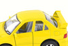 Mitsubishi Lancer Evolution VII, Yellow - Kinsmart 4010/11D - 4" Scale Diecast Model Toy Car