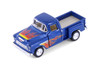 1955 Chevy Stepside Pickup Truck w/Flames, Blue - Kinsmart 3002DF - 1/54 Scale Diecast Model Car