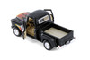 1955 Chevy Stepside Pickup Truck w/Flames, Black - Kinsmart 3002DF - 1/54 Scale Diecast Model Car