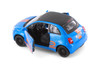 Fiat 500e Livery Edition, Blue - Kinsmart 5440DF - 1/28 Scale Diecast Model Toy Car