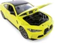 BMW M4 Compact Executive Car, Yellow - Showcasts 68280D - 1/24 Scale Diecast Model Toy Car
