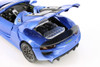 Porsche 918 Spyder, Blue - Showcasts 68243D - 1/24 Scale Diecast Model Toy Car (1 Car, No Box)